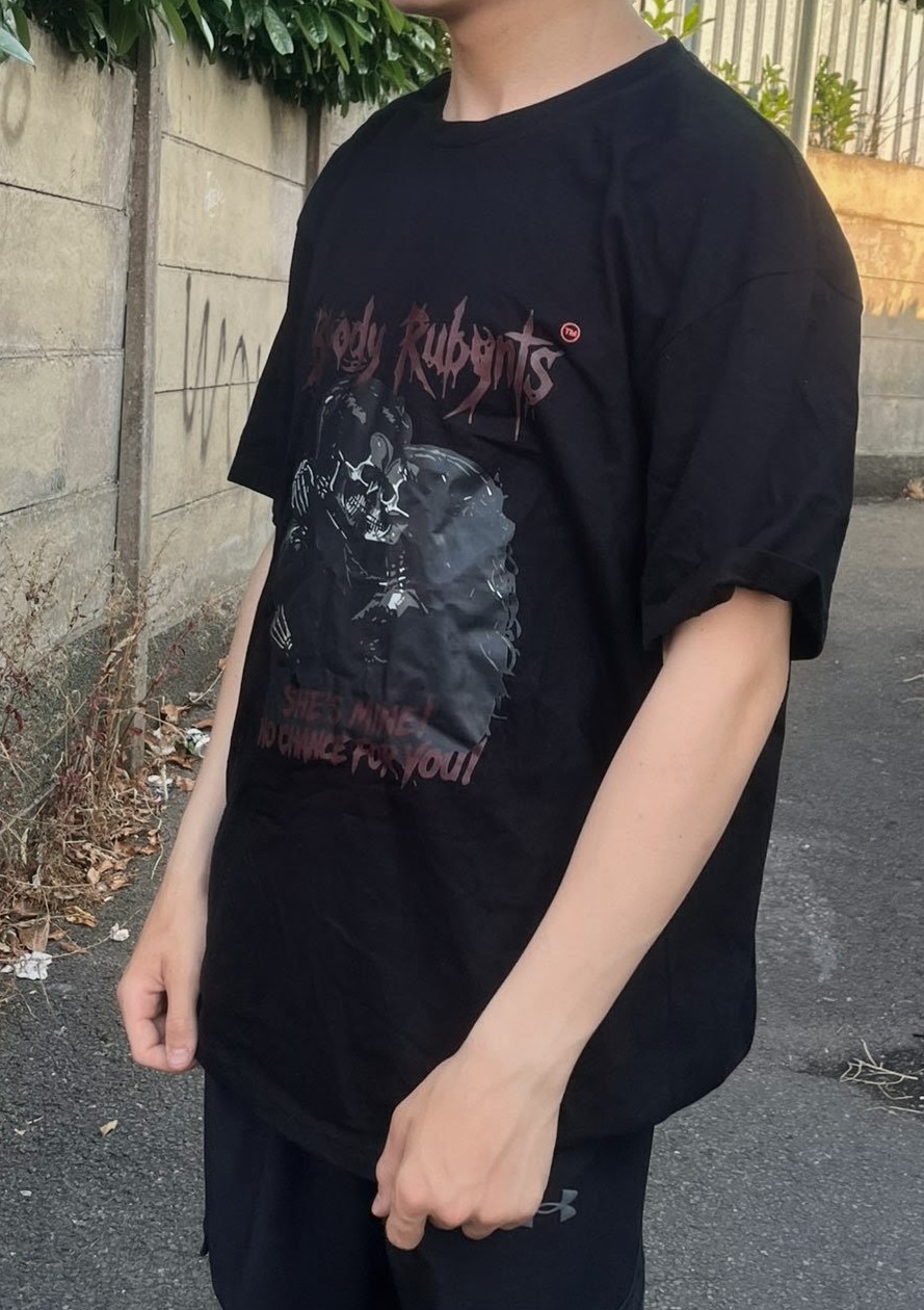 Bloody Rubynts She's Mine shirt angle view
